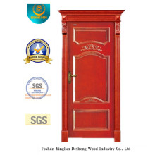 European Style Wooden Door with Simplified Carving (DS-6004)
